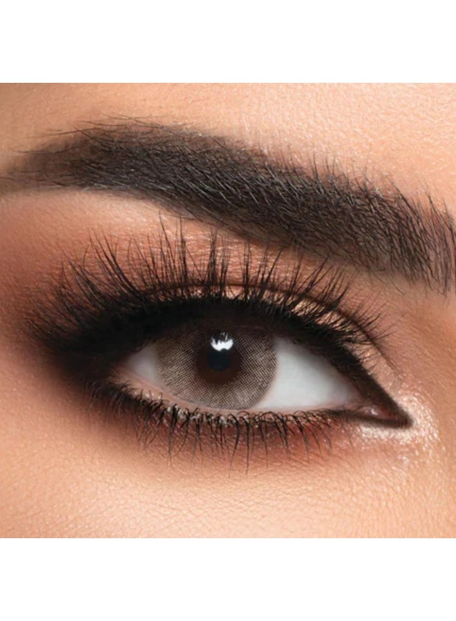 لينس.مي Lens Me Caramel, for 6 months use, pack of 2 lenses (3.00-), colored contact lenses, cosmetic contact lenses - Image 5